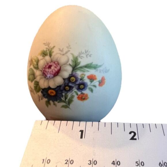 Vintage Hand Painted Porcelain Egg - Picture 1 of 5